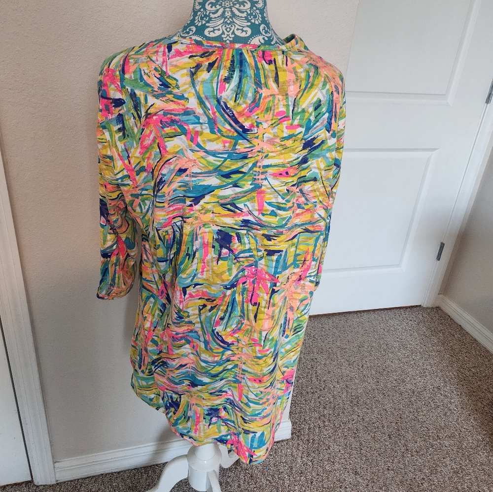 Colorful Button-Up Tunic - Picture 5 of 12